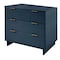 Manhattan Comfort Granville Midnight Blue 3-Drawer Dresser and 2-Drawer Nightstand, Set of 2 GRAN044 - alternate 4